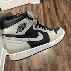 Size 12 Men’s Nike Air Jordan 1 Hightops Grey and Black